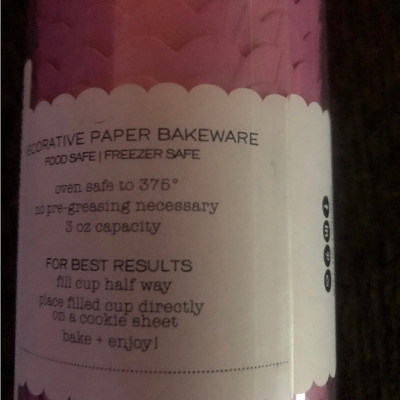 Simply Baked 123 Cups Oven Safe Pink Charcuterie Cups Snacks - Picture 2 of 2